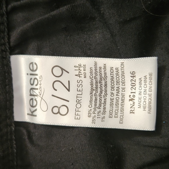 Kensie Black Jeans Size 8/29 - Picture 7 of 7